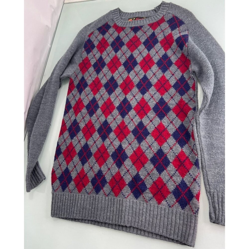 Vintage Jersild Sweater Mens Size 40 Small S Argyle Pullover Crewneck